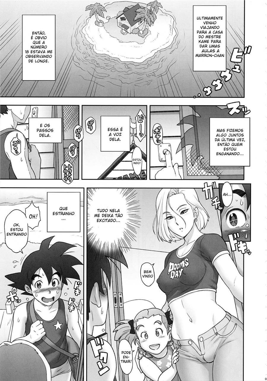Goku transando com android 18 2