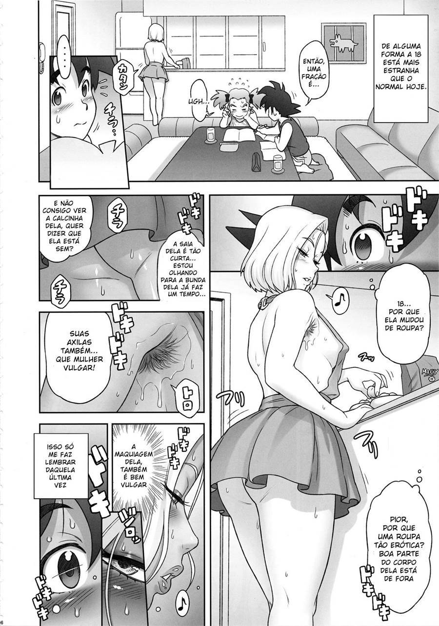 Goku transando com android 18 3